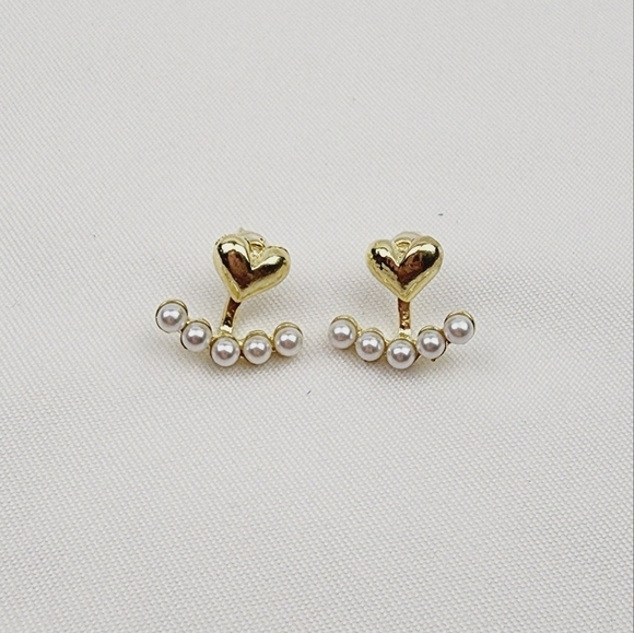 Elegant Vintage Inspired Faux Pearl Stud Fashion Earrings - Picture 4 of 6